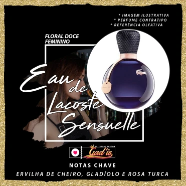 Perfume Similar Gadis 633 Inspirado em Eau De Lacoste Sensuelle Contratipo
